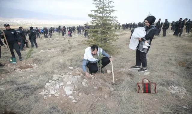 İç Anadolu’da fidanlar toprakla buluşturuldu