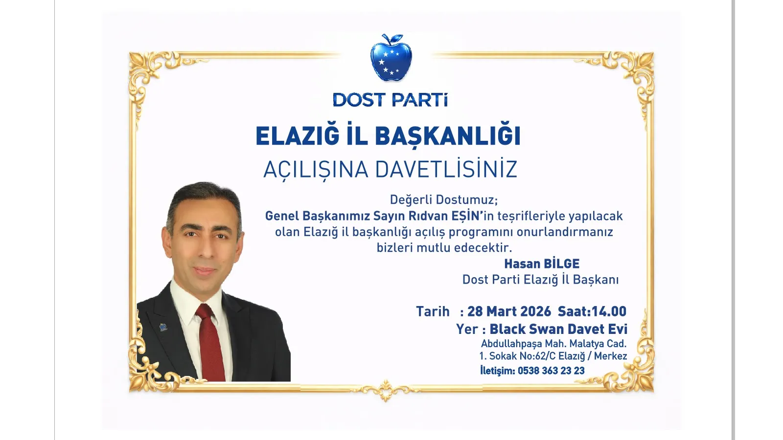Manşet: TÜM DOST'LAR ELAZIĞ'DA BULUŞUYOR